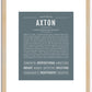 Axton | Name Art Print