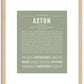 Axton | Name Art Print