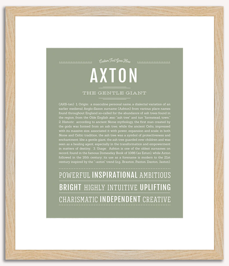 Axton | Name Art Print