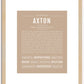 Axton | Name Art Print