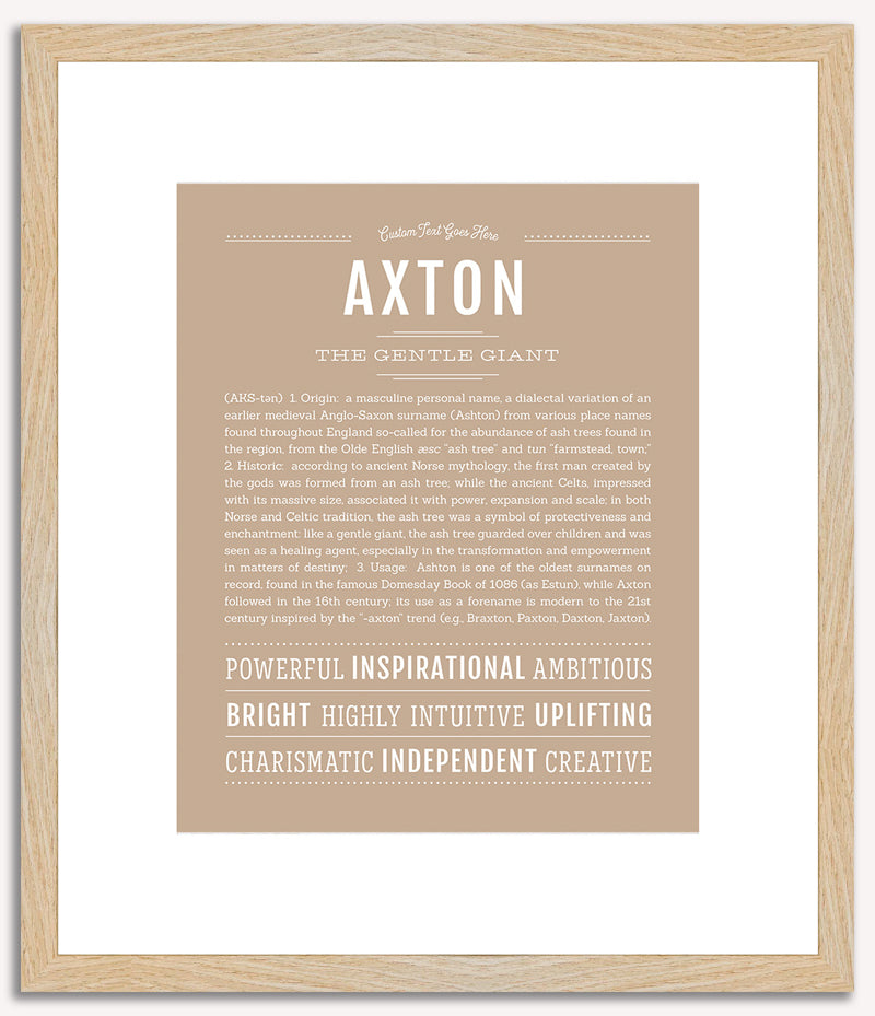 Axton | Name Art Print