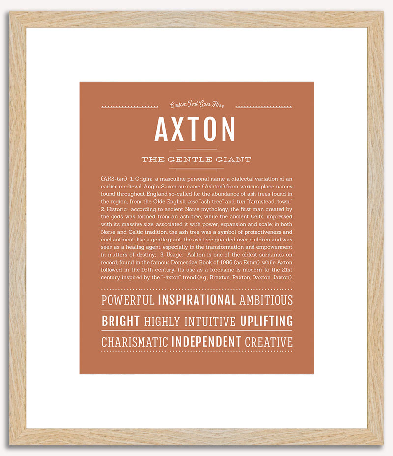 Axton | Name Art Print