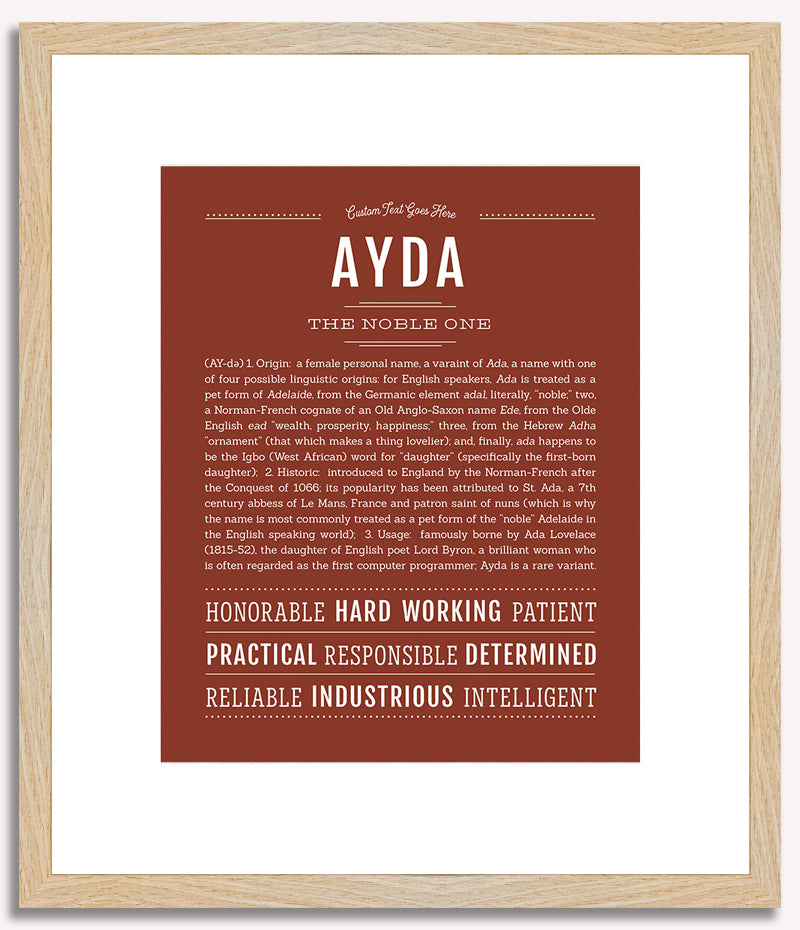 Ayda | Name Art Print