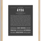 Ayda | Name Art Print