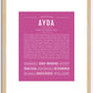 Ayda | Name Art Print