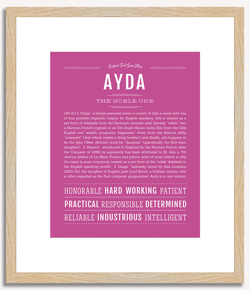 Ayda | Name Art Print