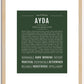 Ayda | Name Art Print