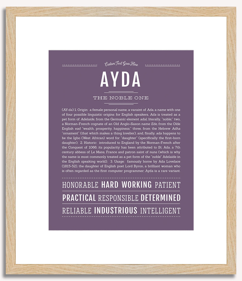 Ayda | Name Art Print