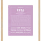 Ayda | Name Art Print