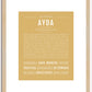 Ayda | Name Art Print