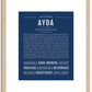 Ayda | Name Art Print