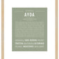 Ayda | Name Art Print