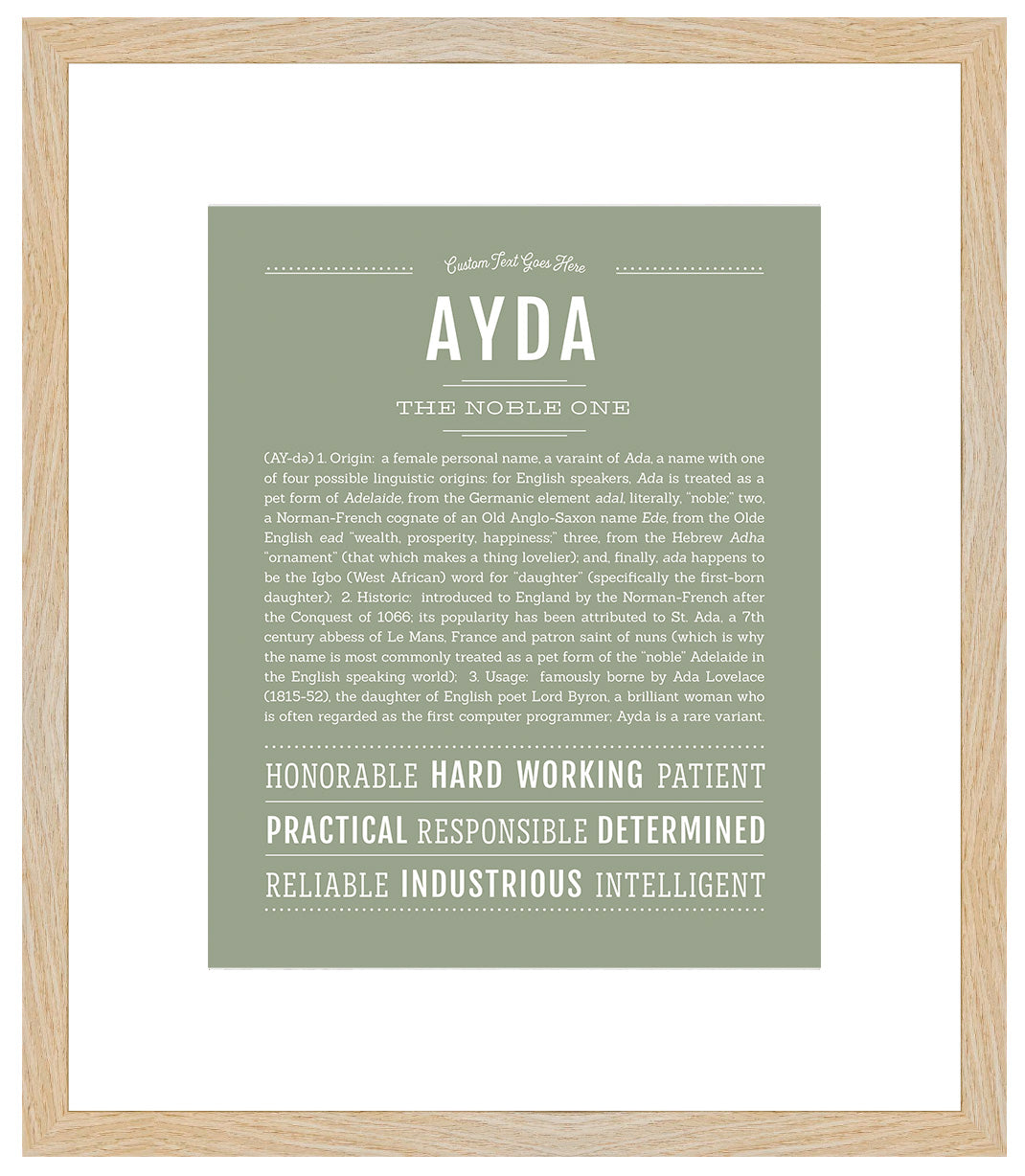 Ayda | Name Art Print