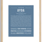 Ayda | Name Art Print