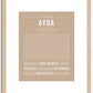 Ayda | Name Art Print