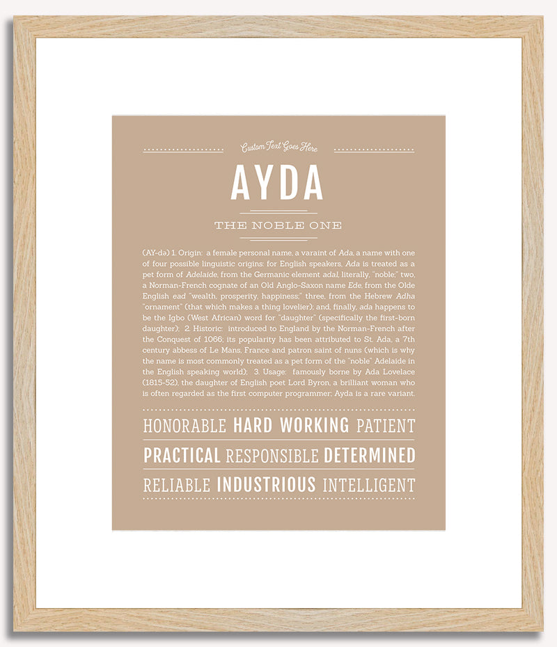 Ayda | Name Art Print