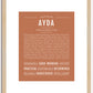 Ayda | Name Art Print