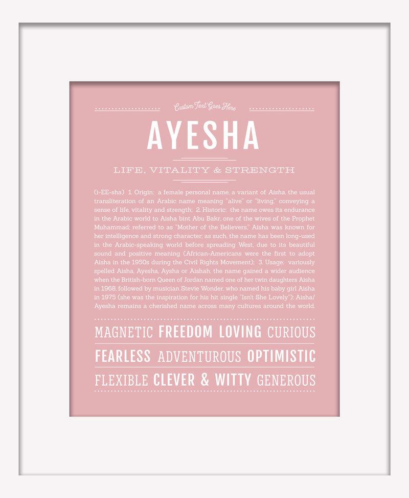 Frame Options | Dusty Rose | White Frame, Matted