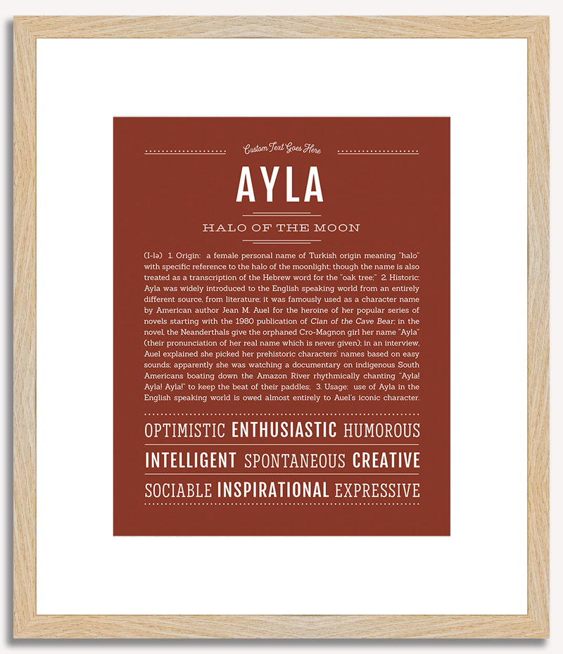 Ayla | Name Art Print