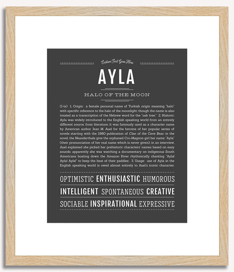 Ayla | Name Art Print