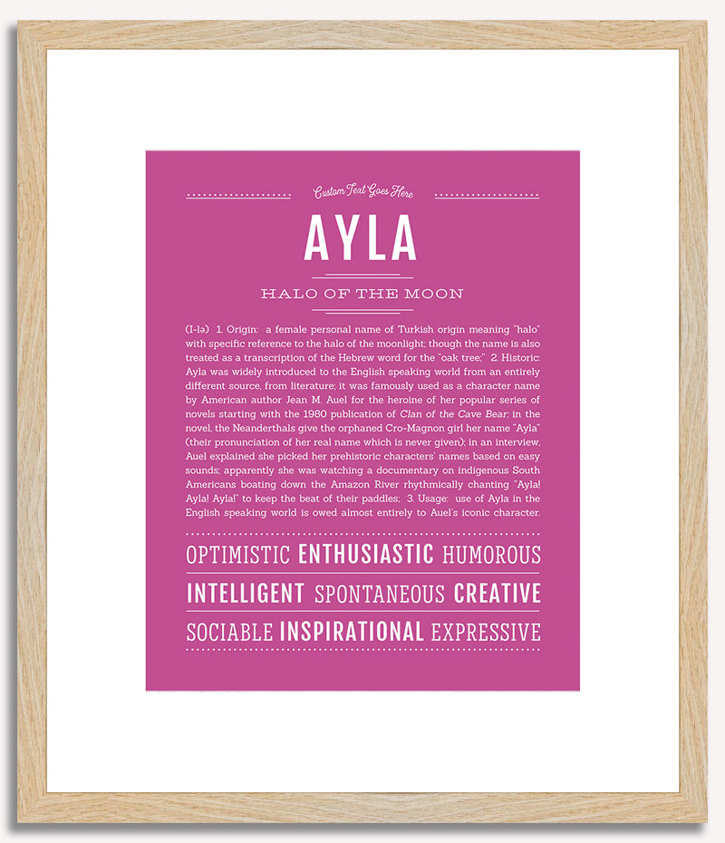 Ayla | Name Art Print