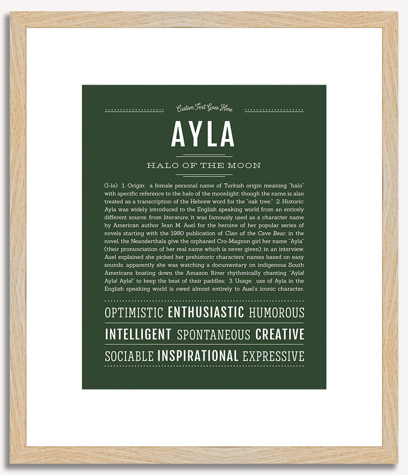 Ayla | Name Art Print