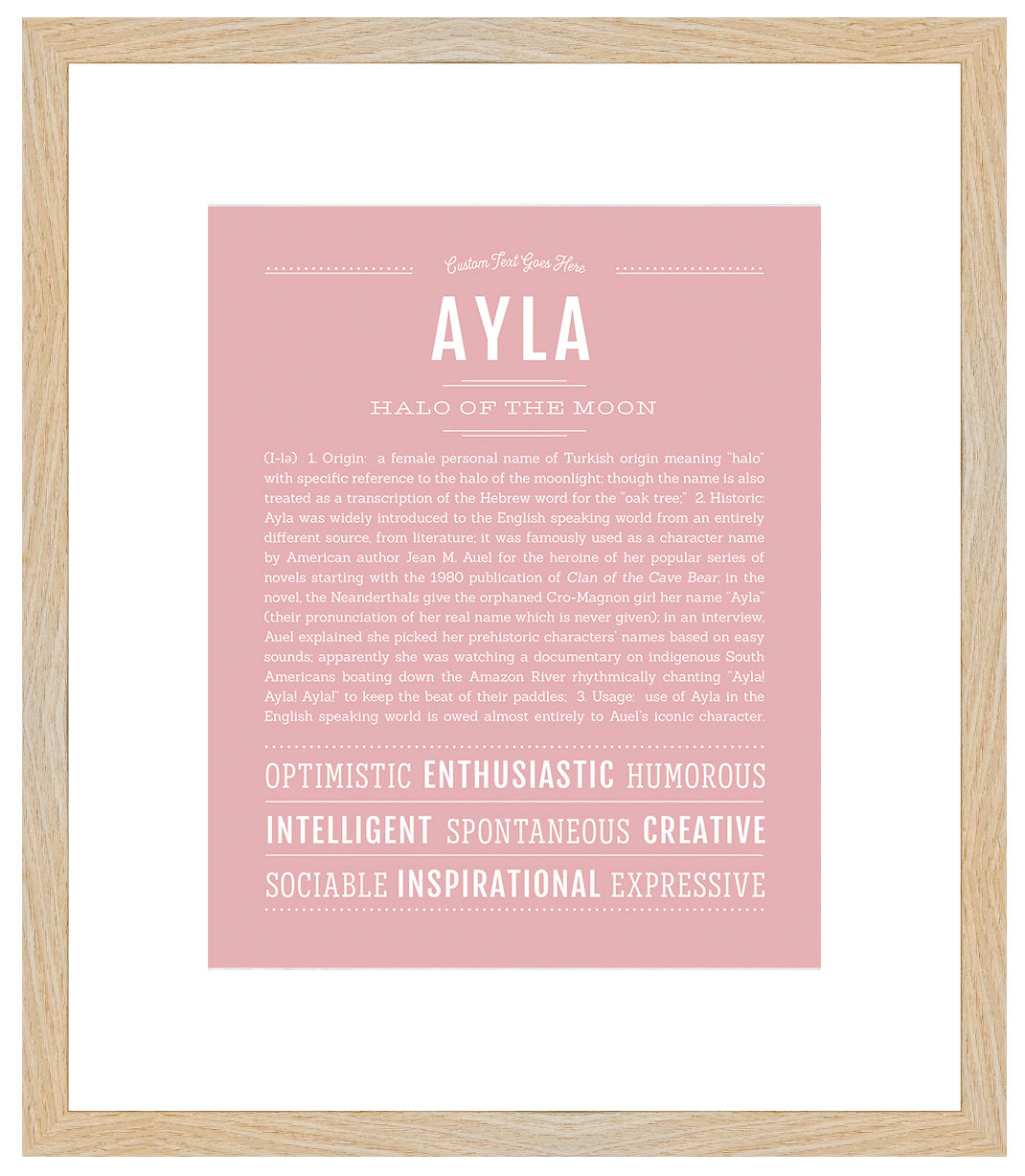 Ayla | Name Art Print