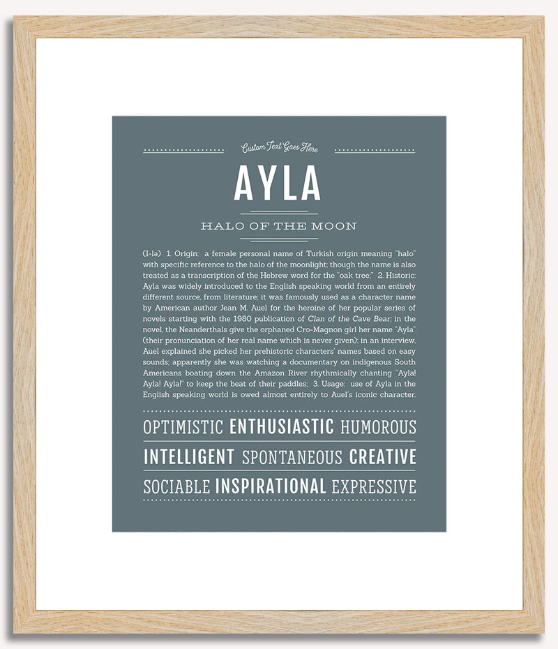 Ayla | Name Art Print