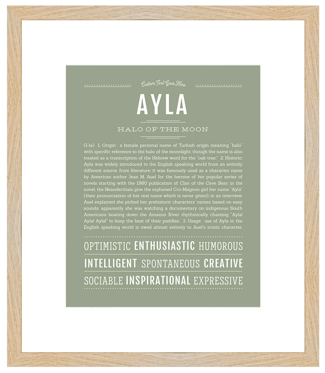 Ayla | Name Art Print