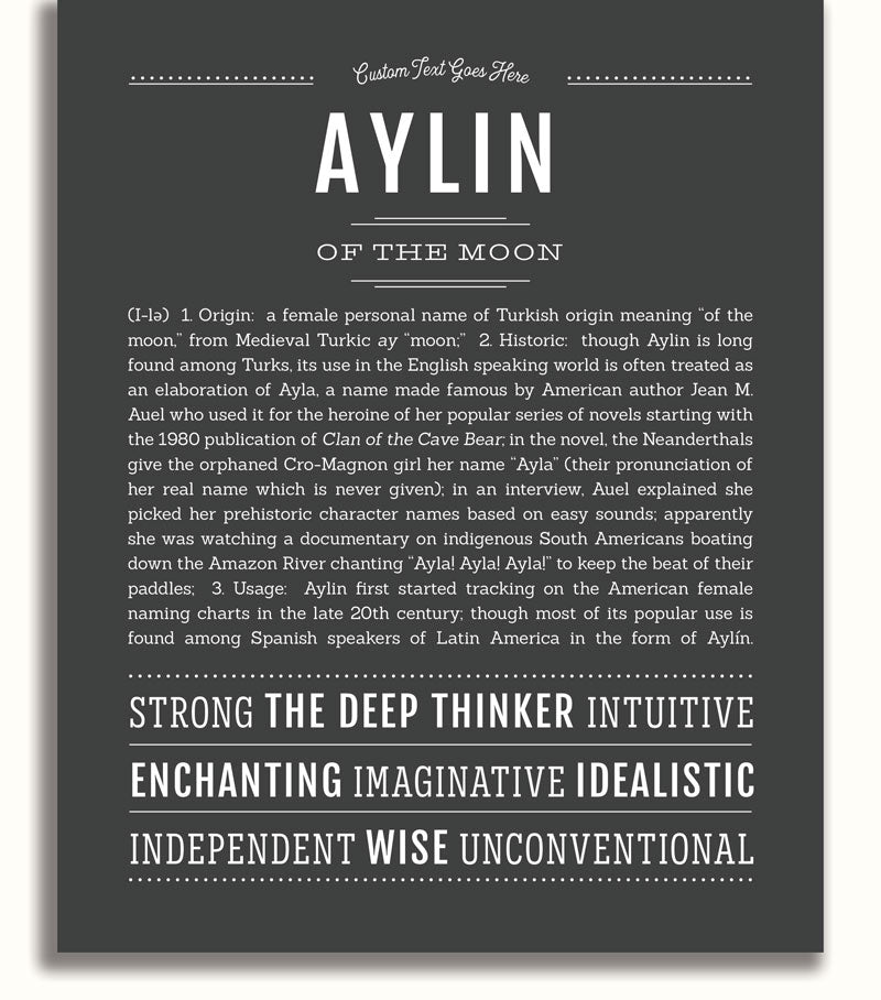 Aylin | Name Art Print – Name Stories