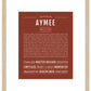 Aymee | Name Art Print