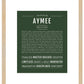 Aymee | Name Art Print