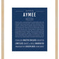 Aymee | Name Art Print