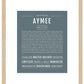 Aymee | Name Art Print