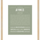 Aymee | Name Art Print