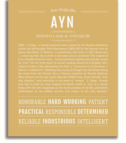 Frame Options | Matte Gold | No Frame