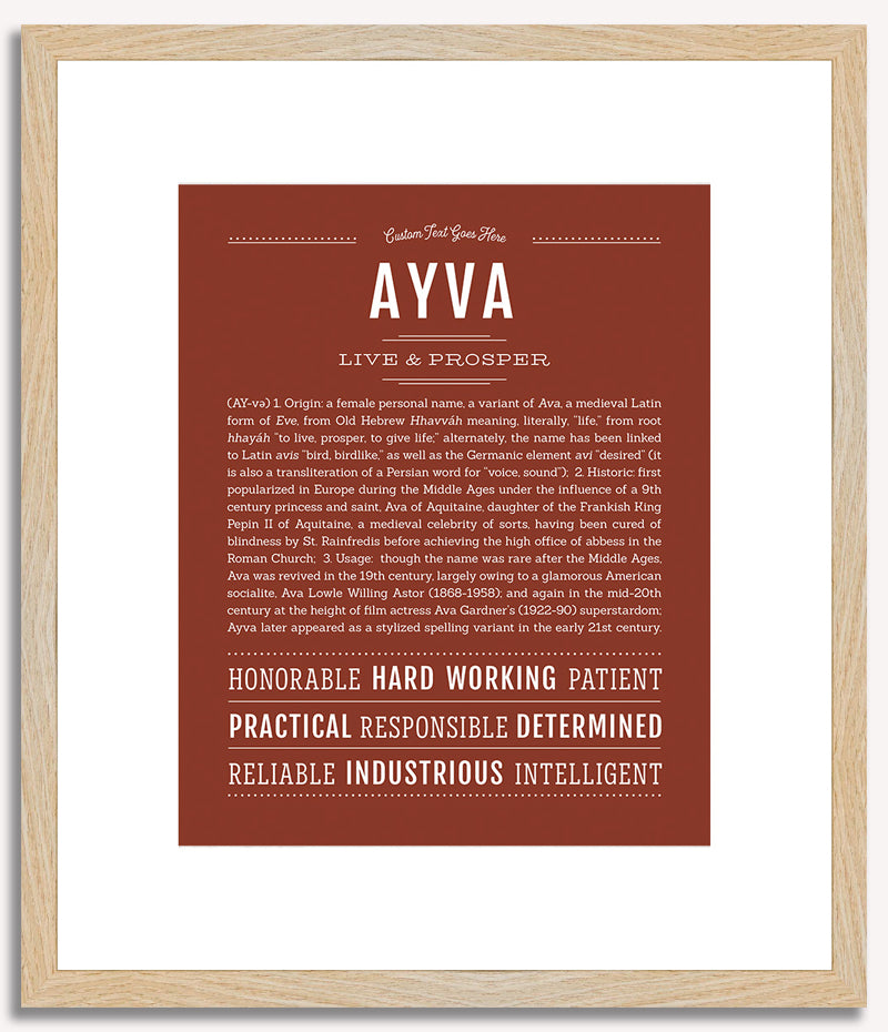 Ayva | Name Art Print