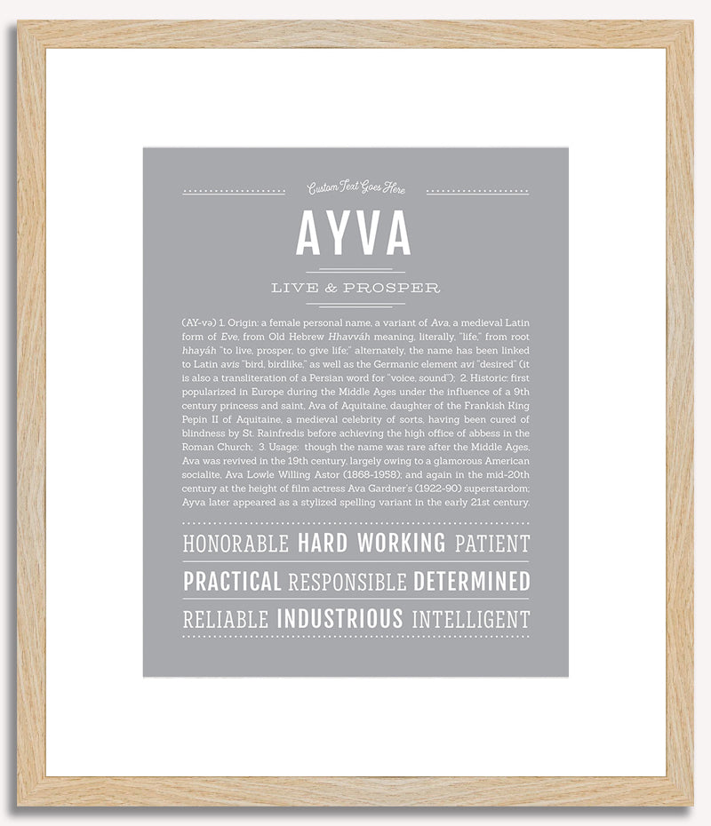 Ayva | Name Art Print