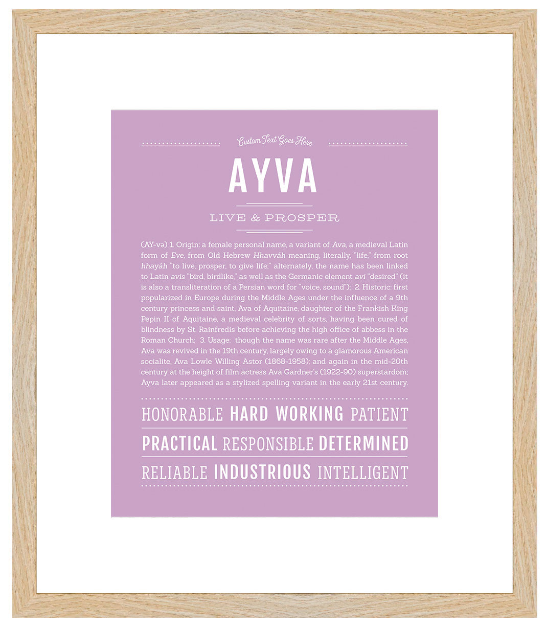 Ayva | Name Art Print