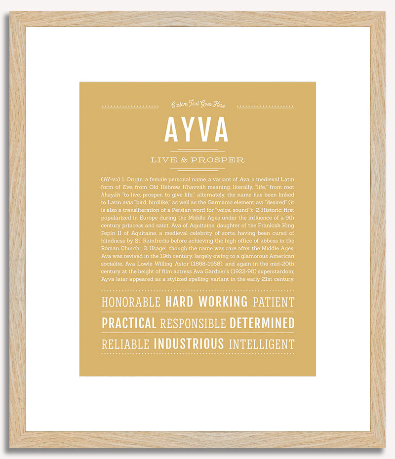 Ayva | Name Art Print