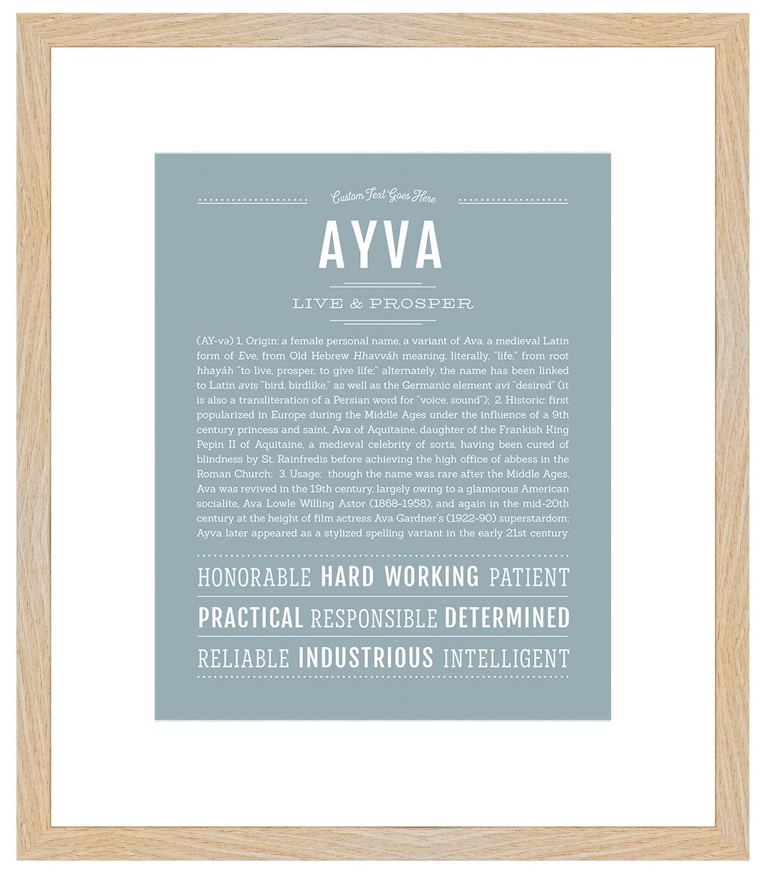 Ayva | Name Art Print