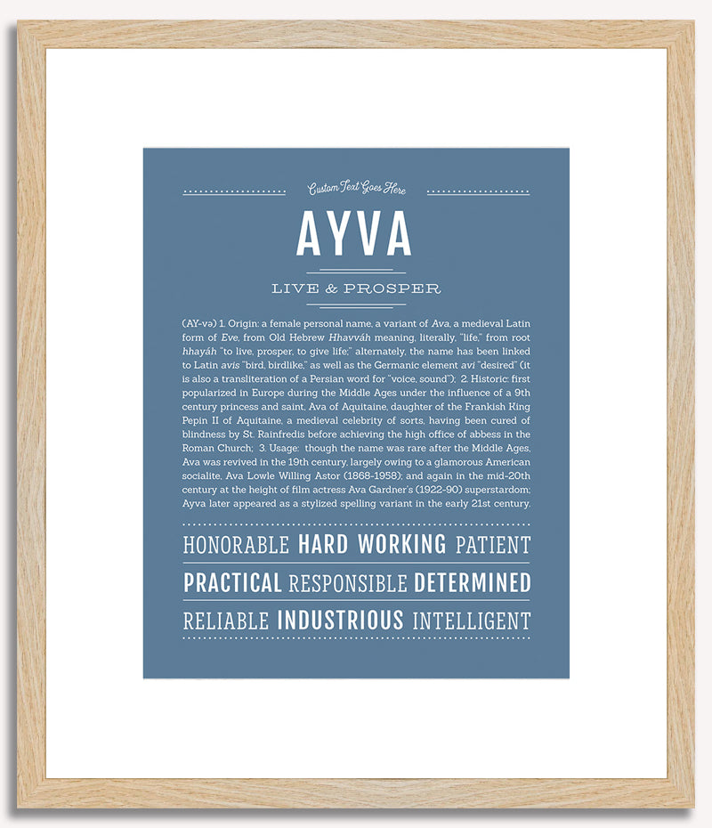 Ayva | Name Art Print