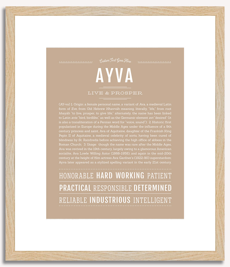 Ayva | Name Art Print