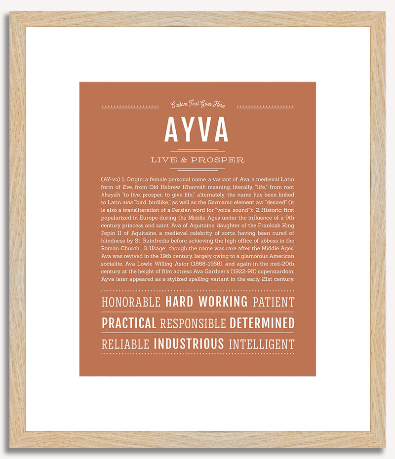 Ayva | Name Art Print