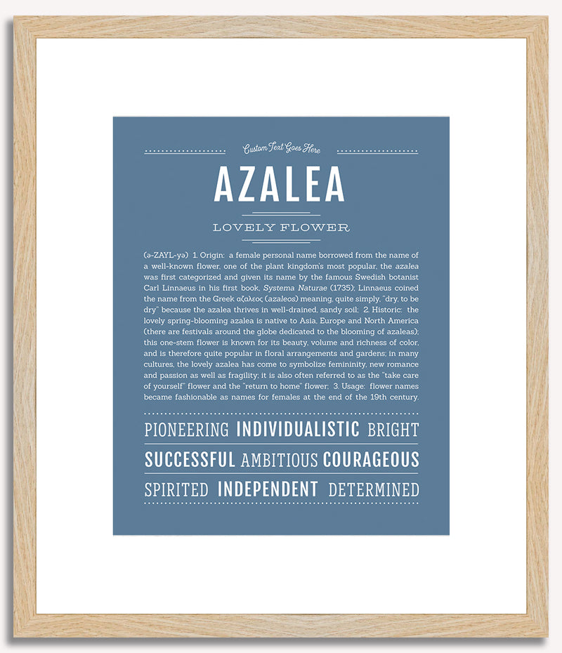 Azalea | Name Art Print