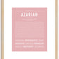 Azariah (male) | Name Art Print