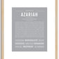 Azariah (male) | Name Art Print