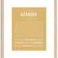 Azariah (male) | Name Art Print