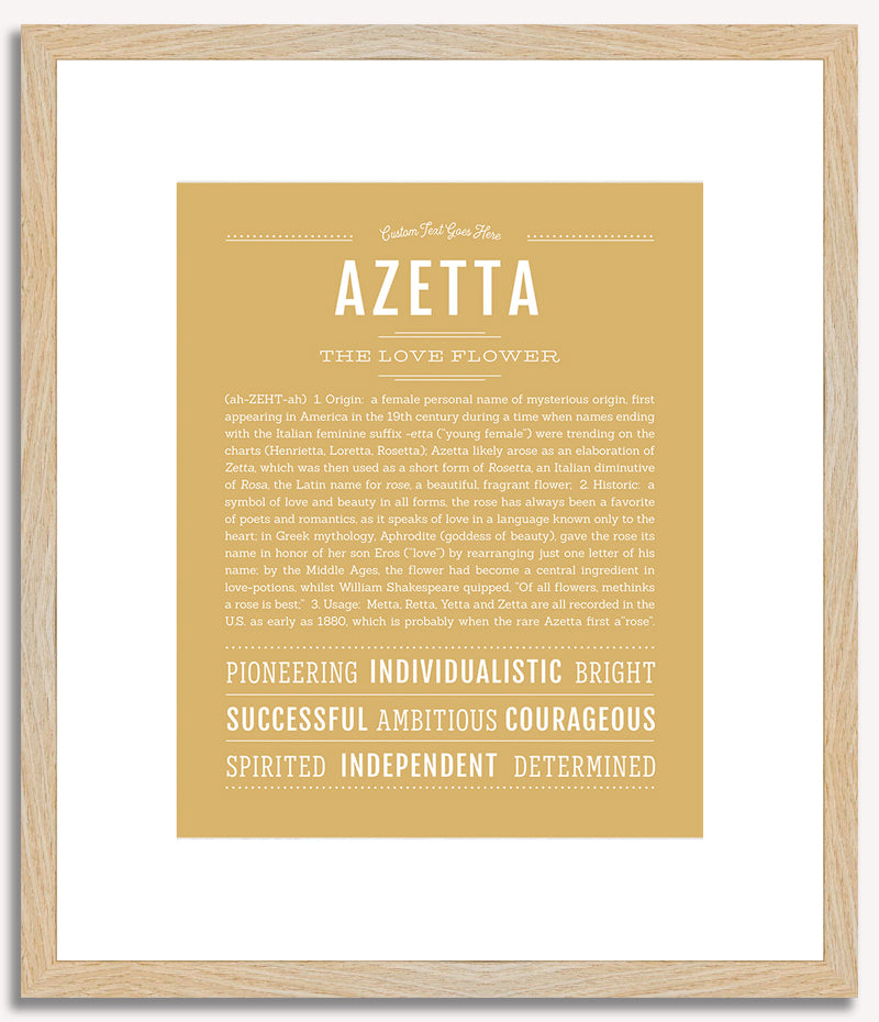 Azetta | Name Art Print