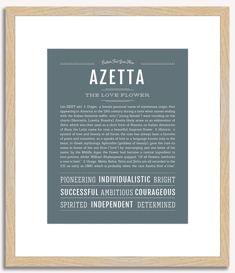 Azetta | Name Art Print